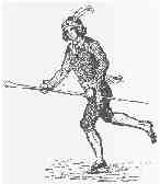Laquais-coureur (running-man) Angleterre, fin du XVIIIe sicle